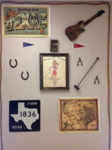 One wall in M'Lissa's class displaying various Texas treasures. Photo credit: Steve Howen.