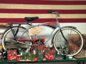 Treasures Abound on the Eclectic Highway (State Highways 175 and 31 between Mabank and Chandler). You can buy this vintage Schwinn bike at Backroom Antiques in Chandler, Texas. Photo credit: M'Lissa Howen